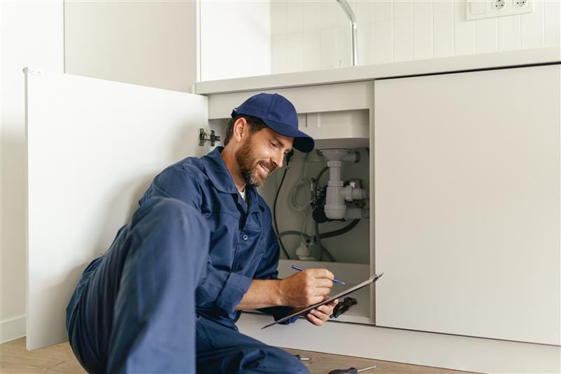 Residential plumber providing service in a Hacienda Heights home